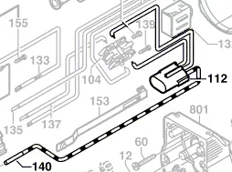 Condensateur réf. 2 607 329 104 BOSCH